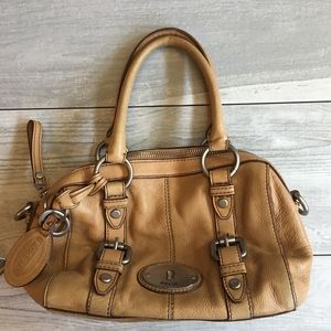 Tan Leather Fossil Satchel